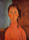 Girl with Braids 1917